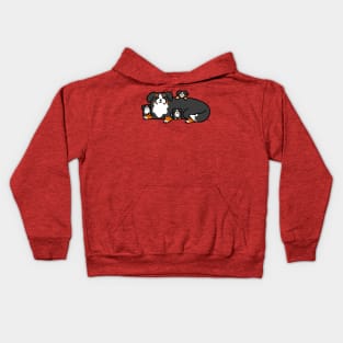 Bernie Mama with Pups Kids Hoodie